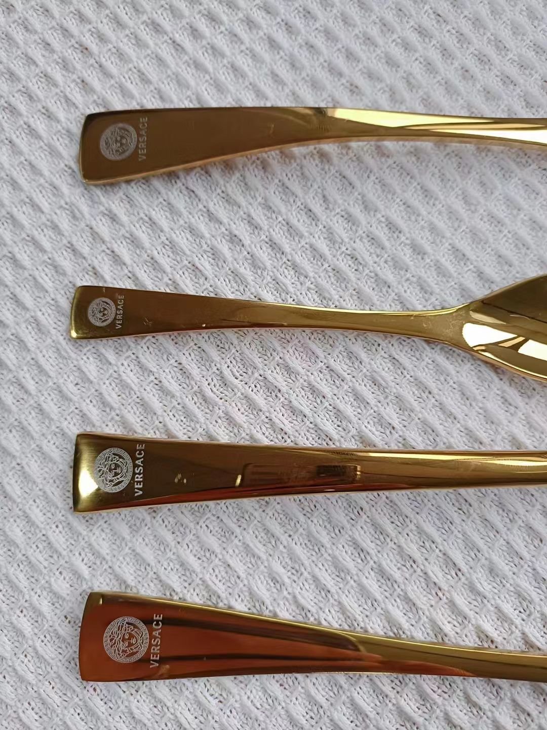 Versace Gold Cutlery set  - Versace Kitchen and Dining | Aleppo Gift UAE